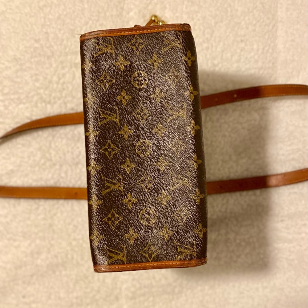 Louis Vuitton Brown Monogram Canvas Shoulder Bag - Picture 6 of 9